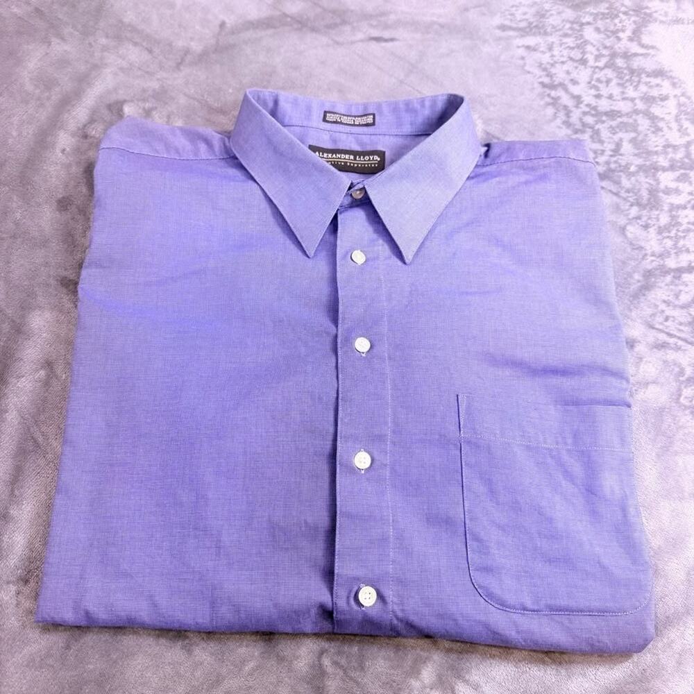 Alexander Lloyd Executive Oxford Big Man 18-5 34-35 Heather Blue